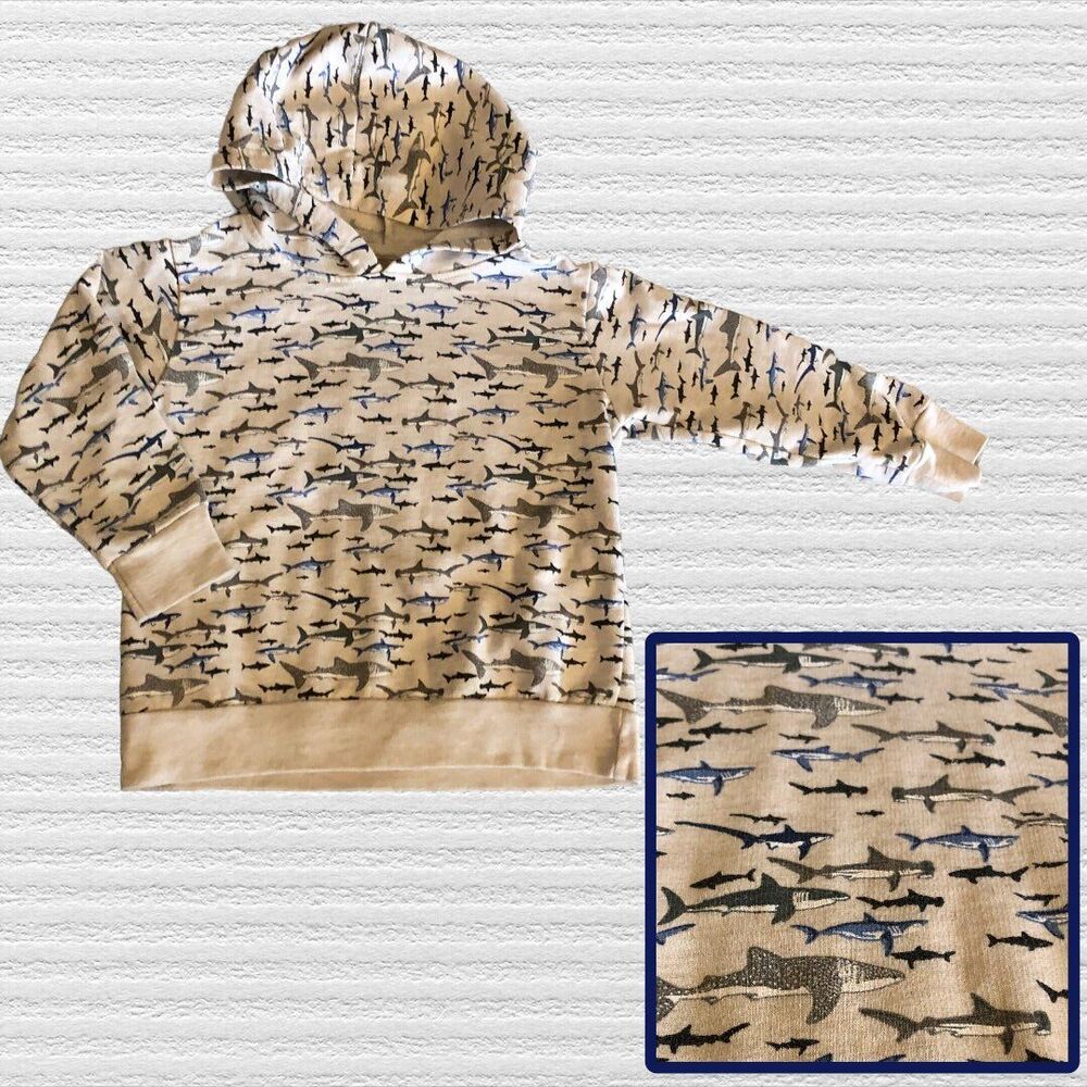 Shark Hoodie 4t 10threads Gray Blue Pullover